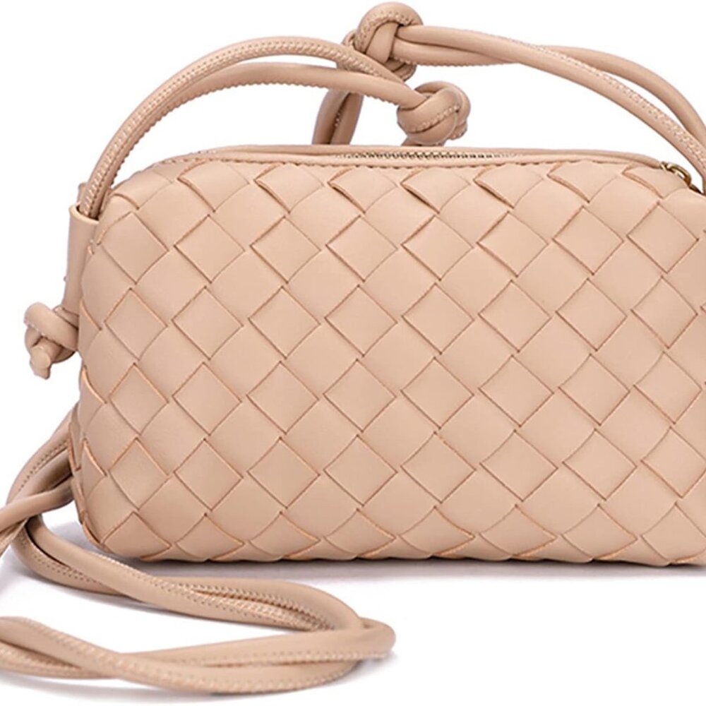 Woven Crossbody Bags For Women, Small Handmade Purse Clutch Shoulderbag Handbag,